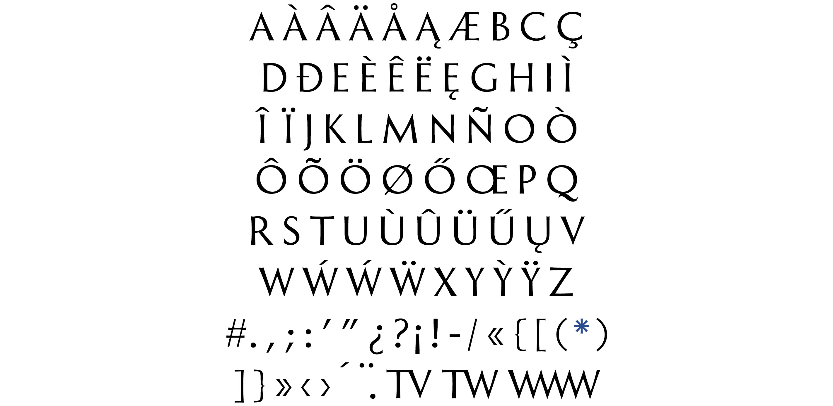 Text sample 'Blue Pearl Sans' shown in the Blue Pearl Sans typeface by Accentype / Miklós Ferencz