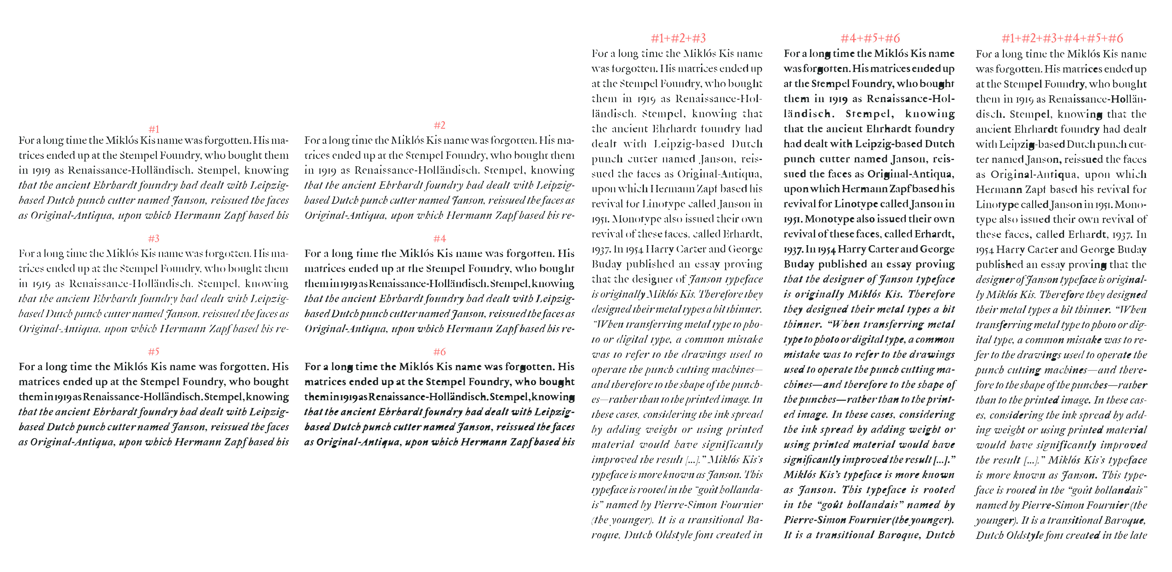 Kolonel – a new approach to a Dutch Old Style typeface
