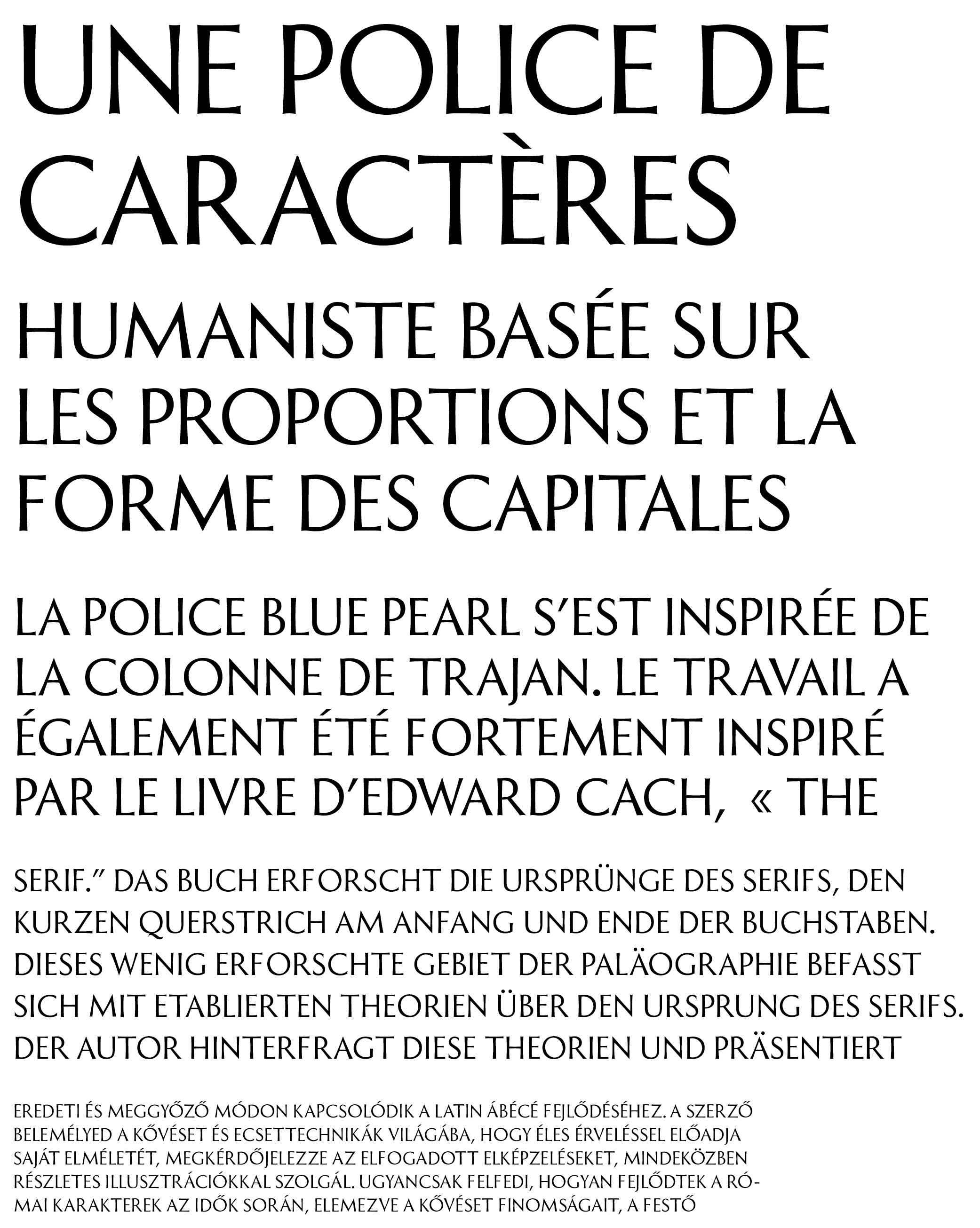Blue Pearl font detail - mobile only - the original from Accentype