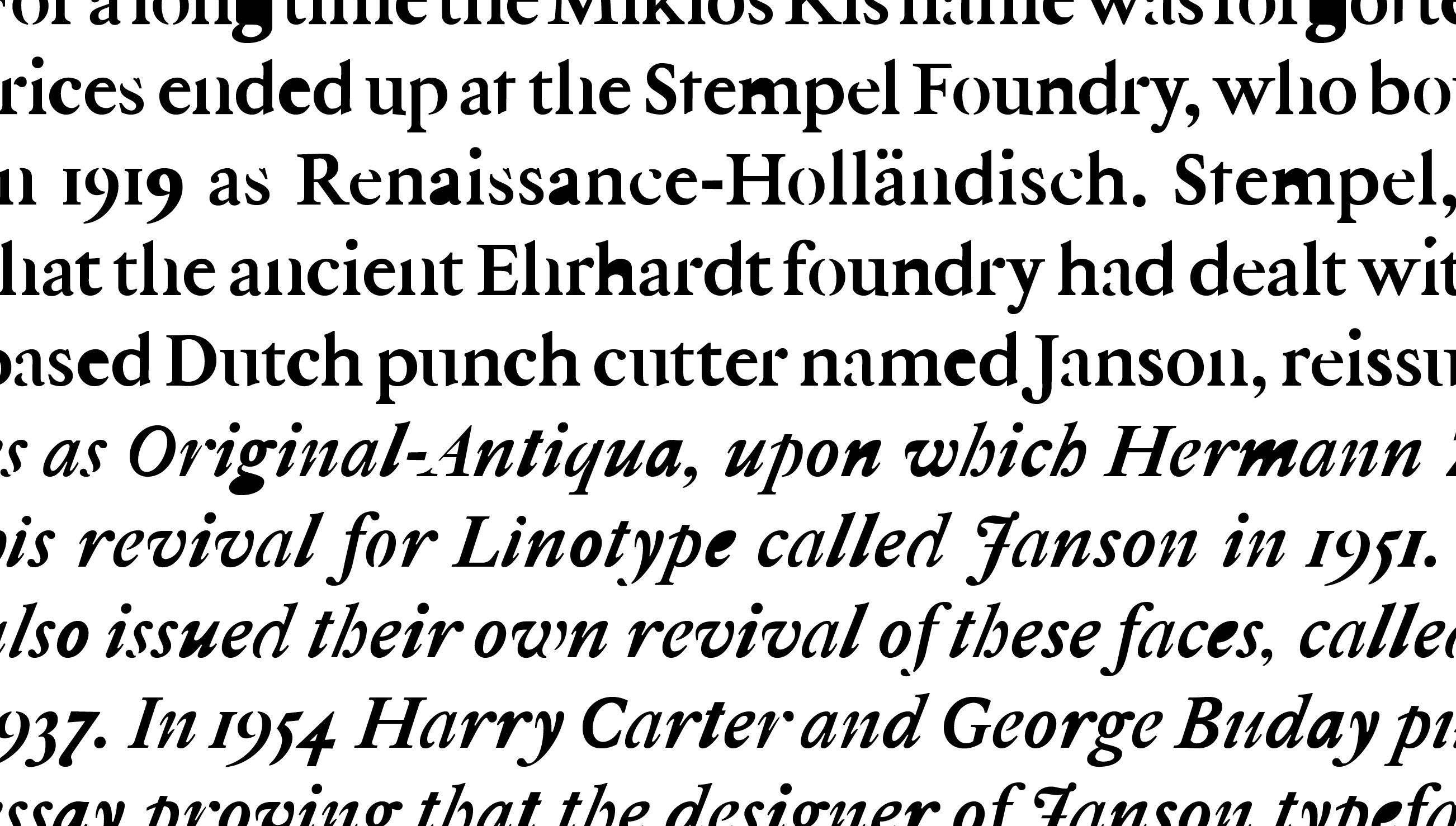 Kolonel – a new approach to a Dutch Old Style typeface