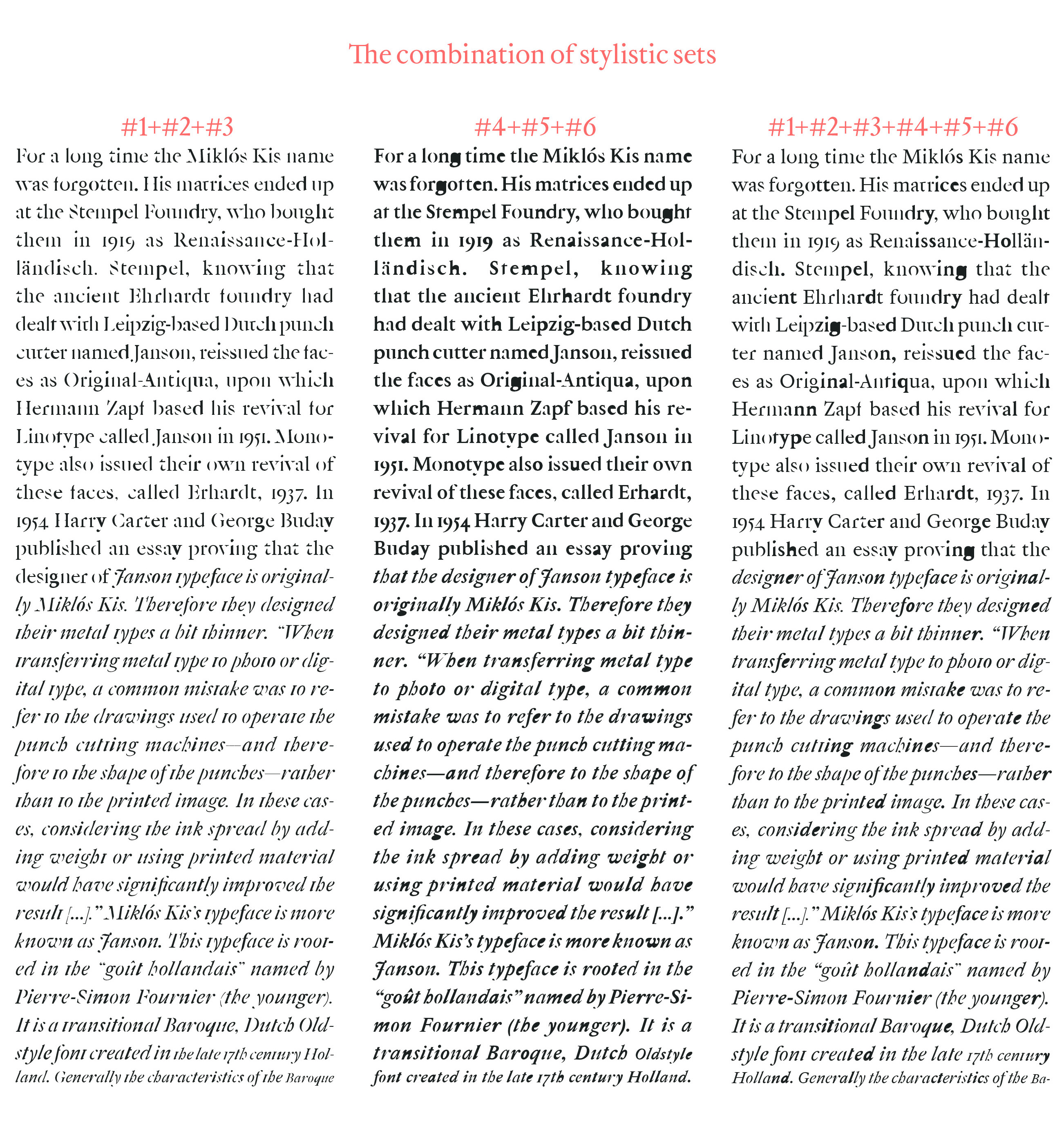Kolonel – a new approach to a Dutch Old Style typeface
