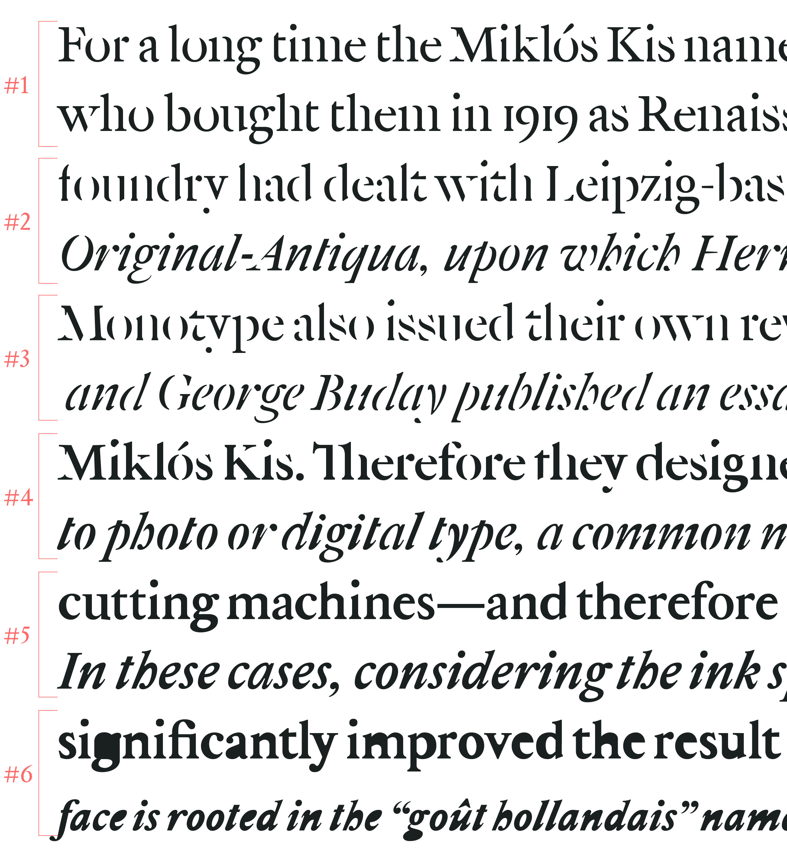 Kolonel – a new approach to a Dutch Old Style typeface