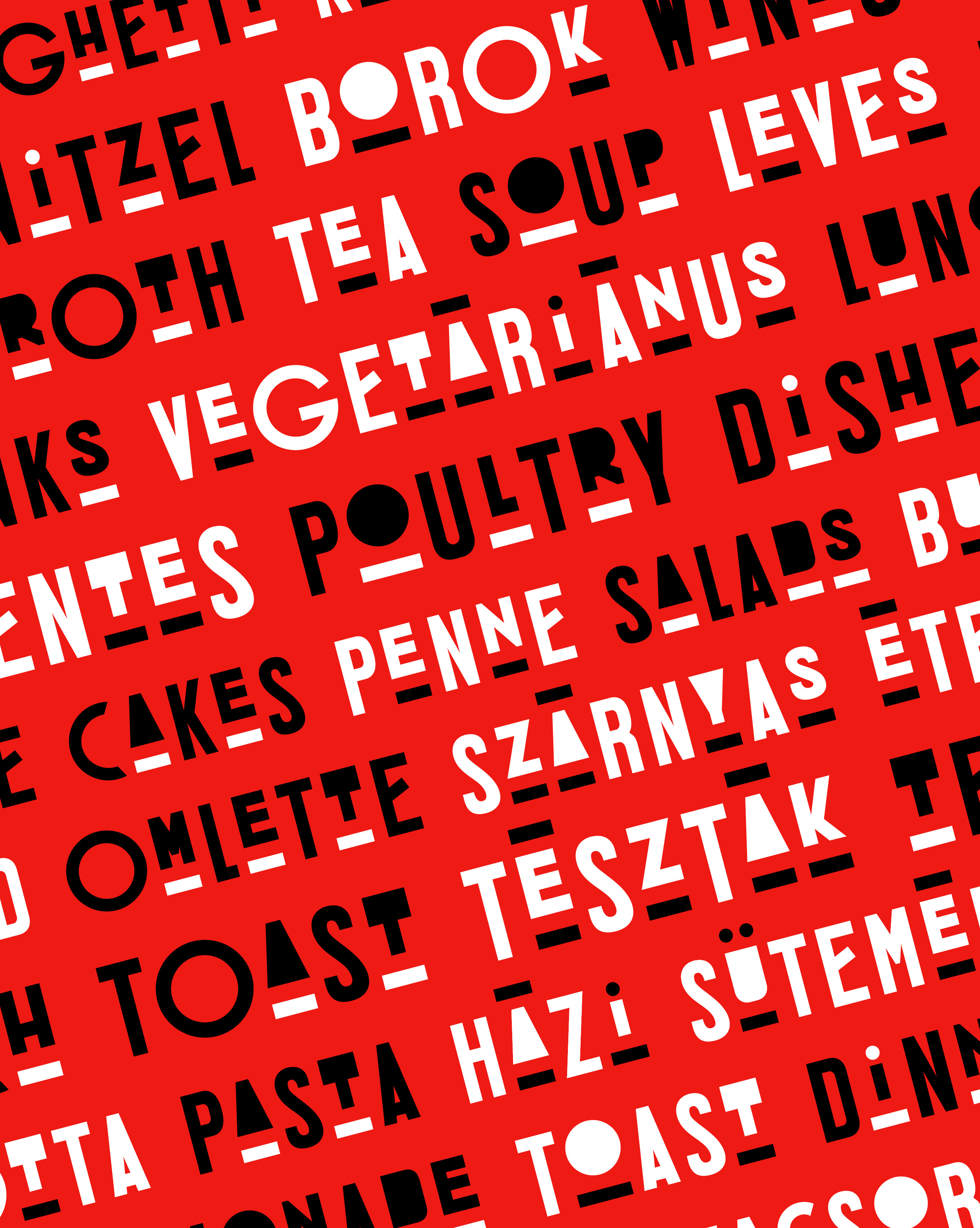 Mozsár is a display typeface inspired by constructivism, with alternating letter styles. By Accentype (© Miklós Ferencz)