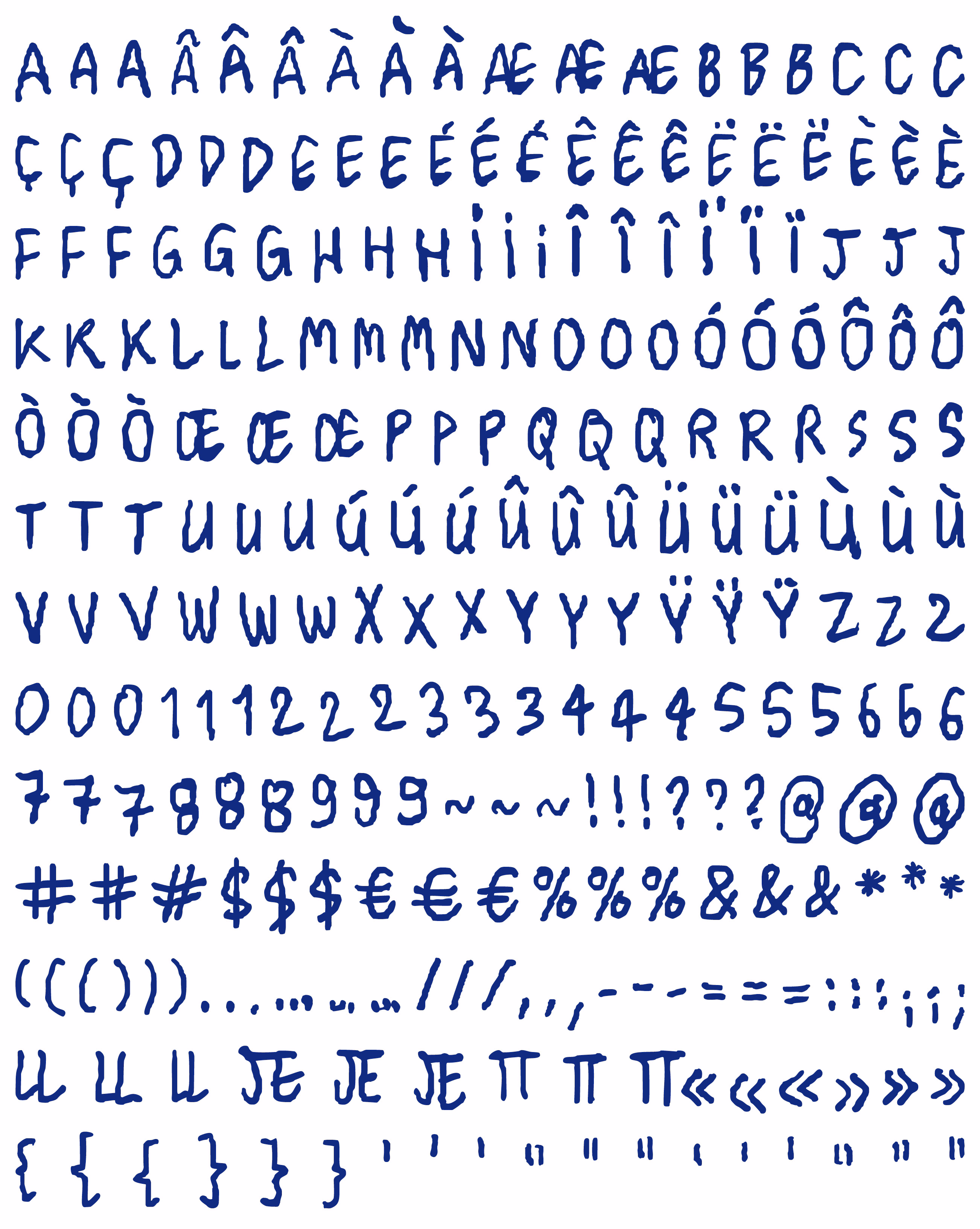 Stephen Sans - a pseudo-random typeface for a comic book | by Accentype © Miklós Ferencz