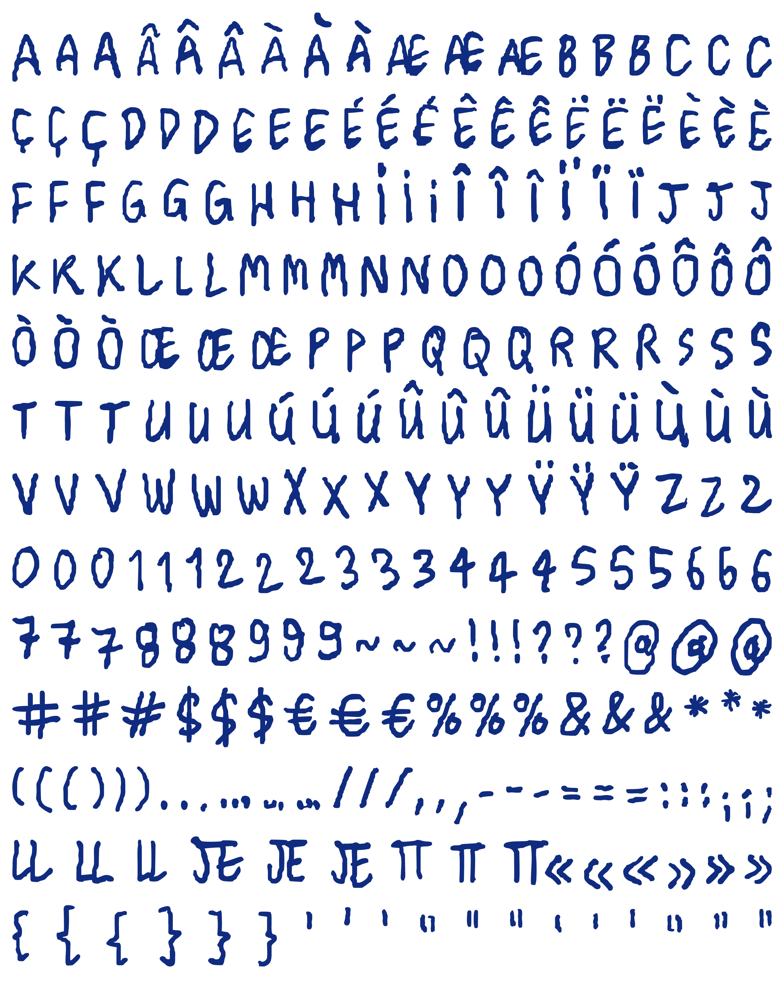Stephen Sans - a pseudo-random typeface for a comic book | by Accentype © Miklós Ferencz