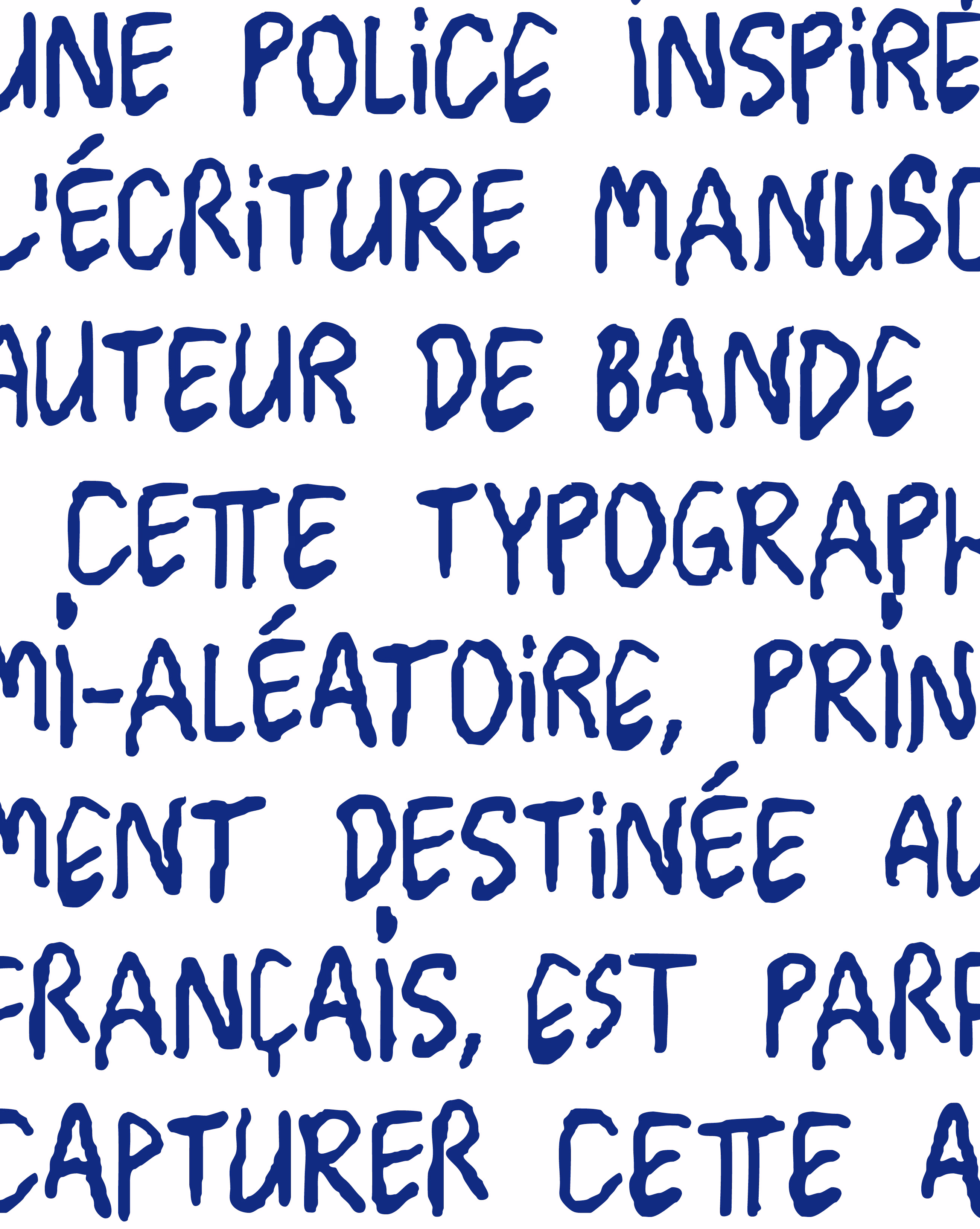 Stephen Sans - a pseudo-random typeface for a comic book | by Accentype © Miklós Ferencz