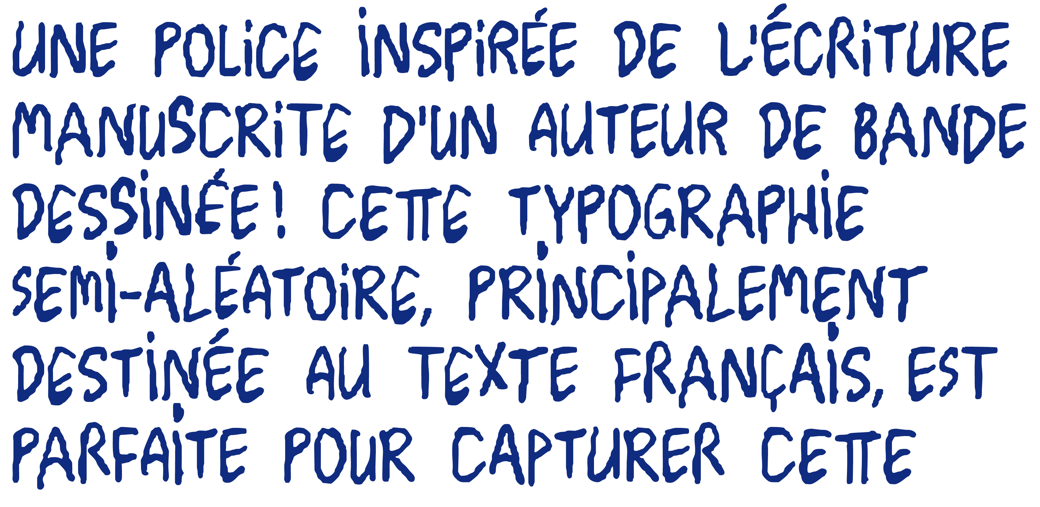 Stephen Sans - a pseudo-random typeface for a comic book | by Accentype © Miklós Ferencz
